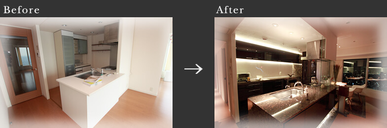 Lb` tH[before after